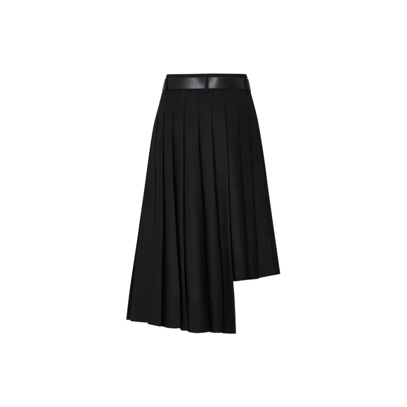 MO&CO Casual Long Skirts Women's Black-1