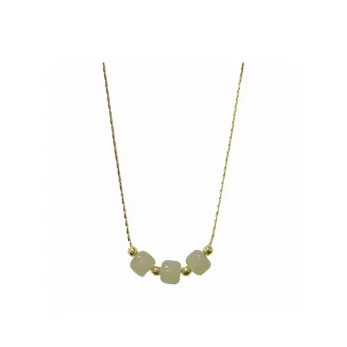 Flowers bloom in the clouds Jade Necklaces Women's