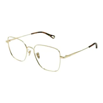 Chloe Acetate Irregular Shape Eyeglass Frames Men's Gold