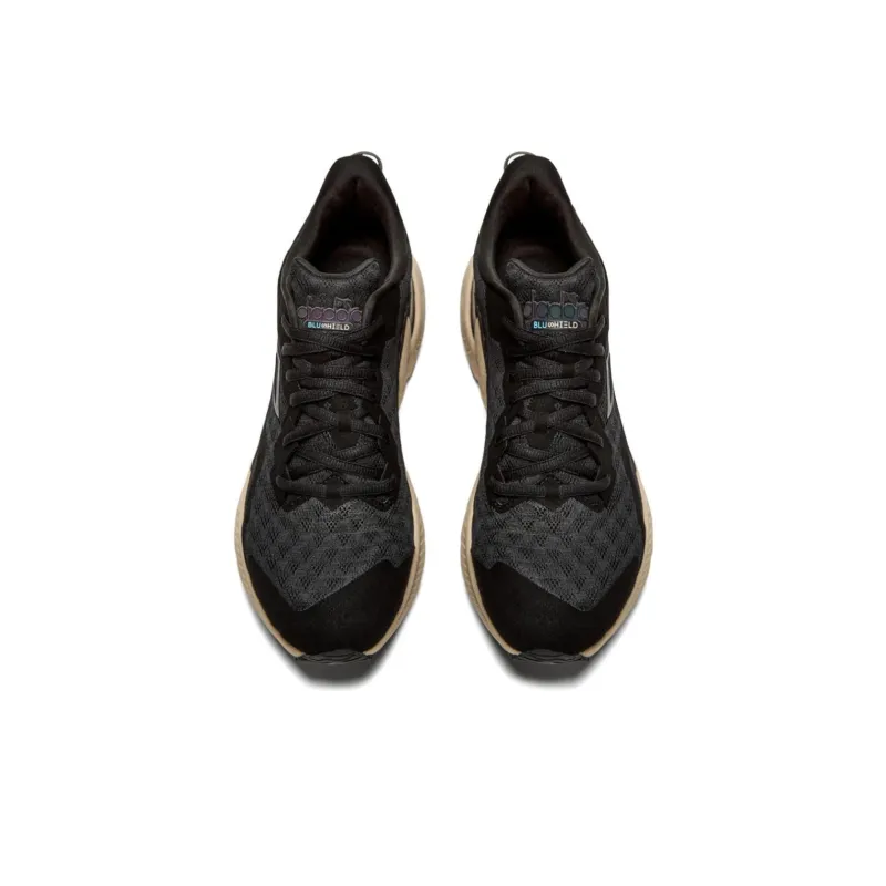 Diadora Mythos Blushield Volo Hip 3 Cushioning Breathable Mid-Top Running Shoes Men's Black-2