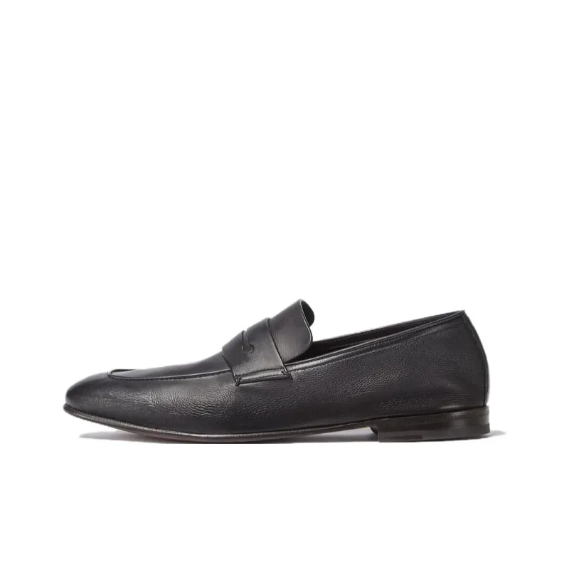 Zegna L'Asola Leather Loafers-0