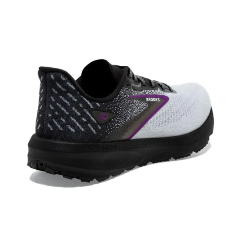 Brooks Launch 10 Cushioning Anti-Slip And Wear-Resistant Low-Top Casual Running Shoes Women's Black White-3