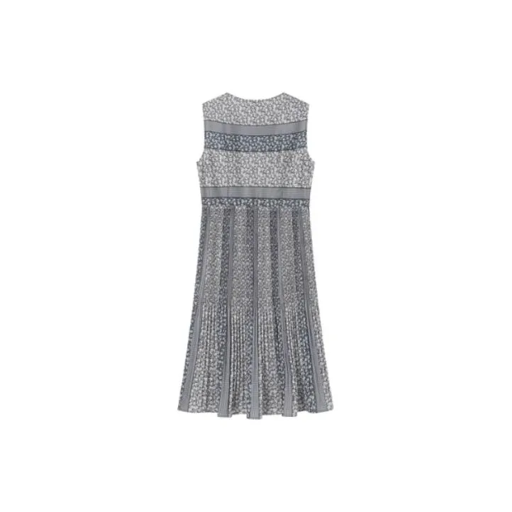 FINITY Sleeveless Dresses Women's Blue Print-1