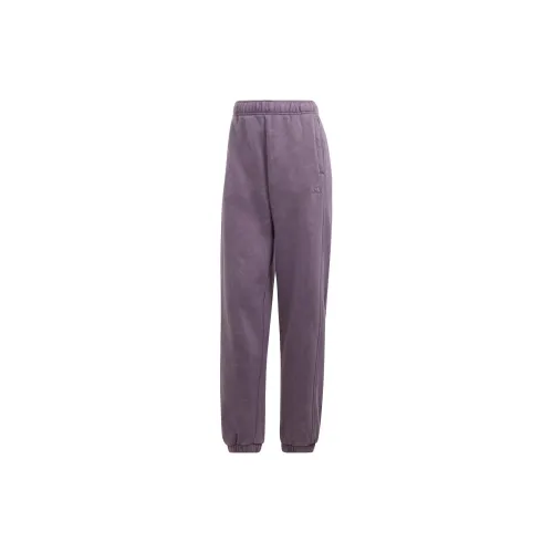 Adidas Knitted Sweatpants Women's Purple