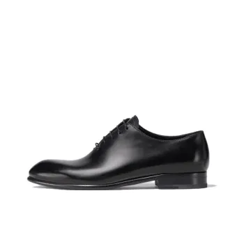 Zegna Vienna Leather Oxford Shoes