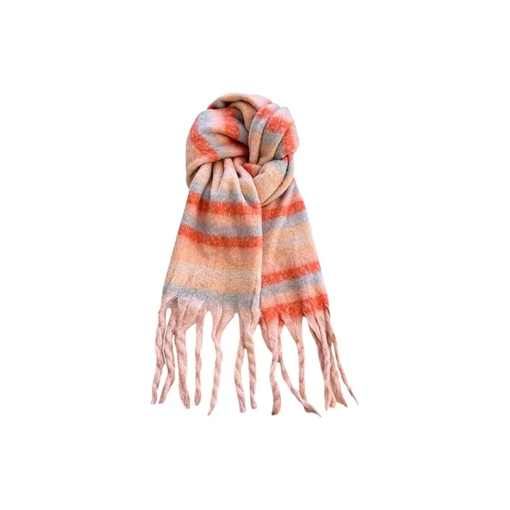 FREE RABBITⅡ Mohair Knit Scarves Unisex-5
