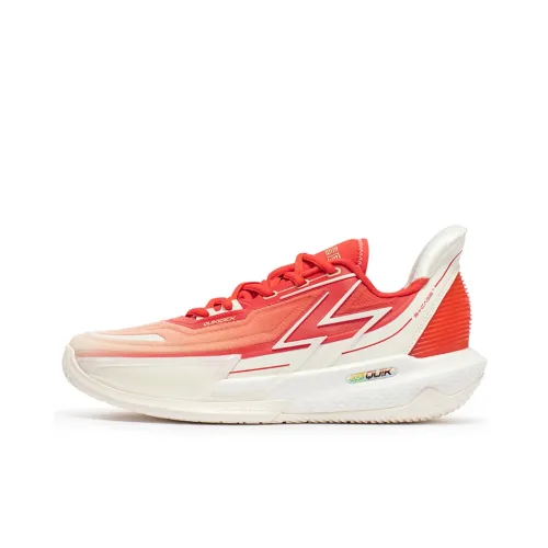 361° BIG3 4.0 Quick Pro Basketball Shoes Men Low-Top Hydrangea Red/Feather White