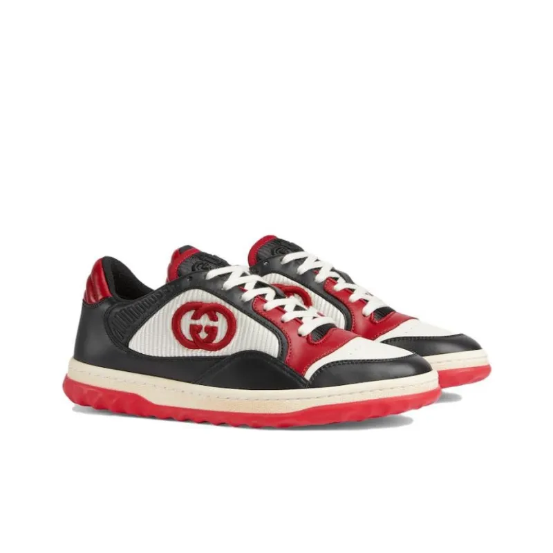 GUCCI MAC80 Low Top Skateboard Shoes Women's Black-1