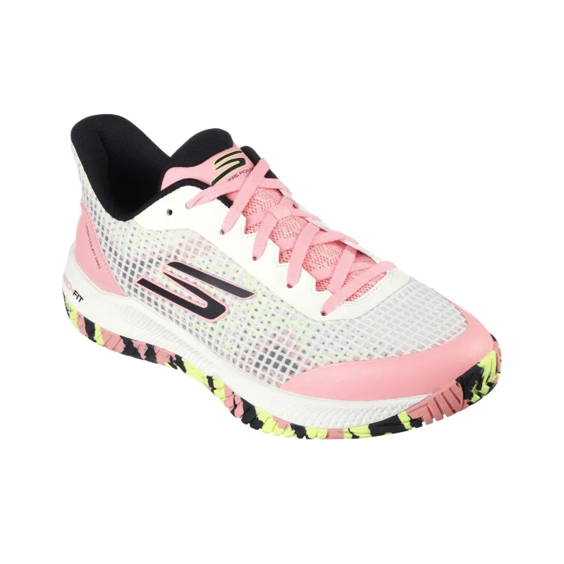 Skechers Viper Court Pro Sneakers 'White Pink Black'-2