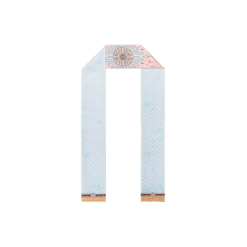 LOUIS VUITTON Silk Scarves Women's Light Pink-1