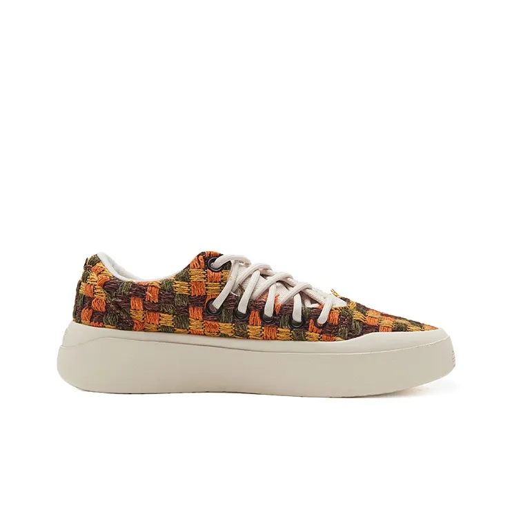Senzubean Coverage Warm Slip Resistant Cushioning Wear Resistant Breathable Low Top Skateboard Shoes Unisex Pumpkin-1