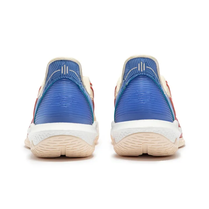 361° BIG3 4.0 Quick Pro Shore Cushioning Anti-Slip And Wear-Resistant Low-Top Basketball Shoes Men's White Blue-3