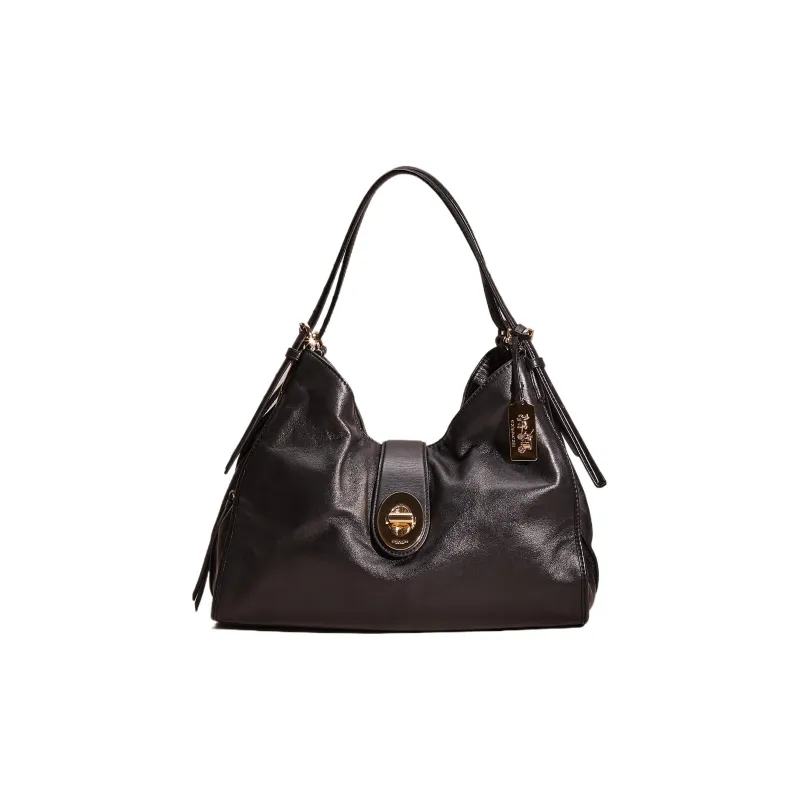 COACH Madison Leather Hobo Bag Handbag Shoulder Bag Women's Black-0