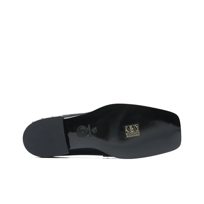 VERSACE Loafers Women's Black-4