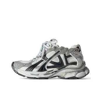 Balenciaga Runner SneakerS 'Grey White And Black Nylon And Suede Like Fabric' Women's