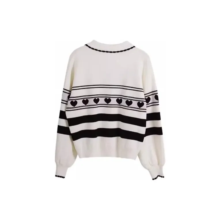 Olrain Sweaters Women's Black White-1
