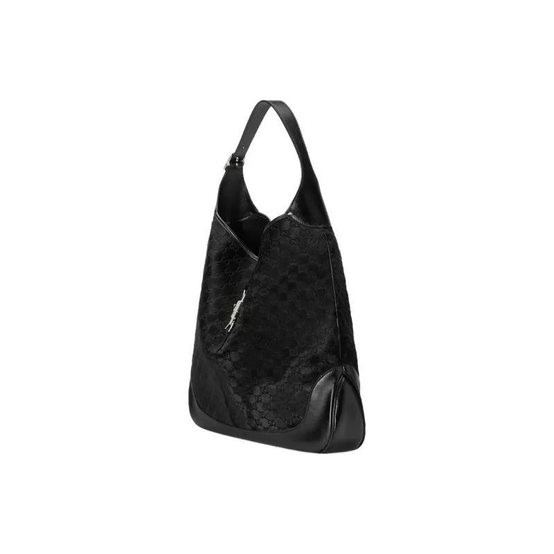 GUCCI Jackie 1961 Small Horse Leather Handbag Shoulder Bag Women's Black-2