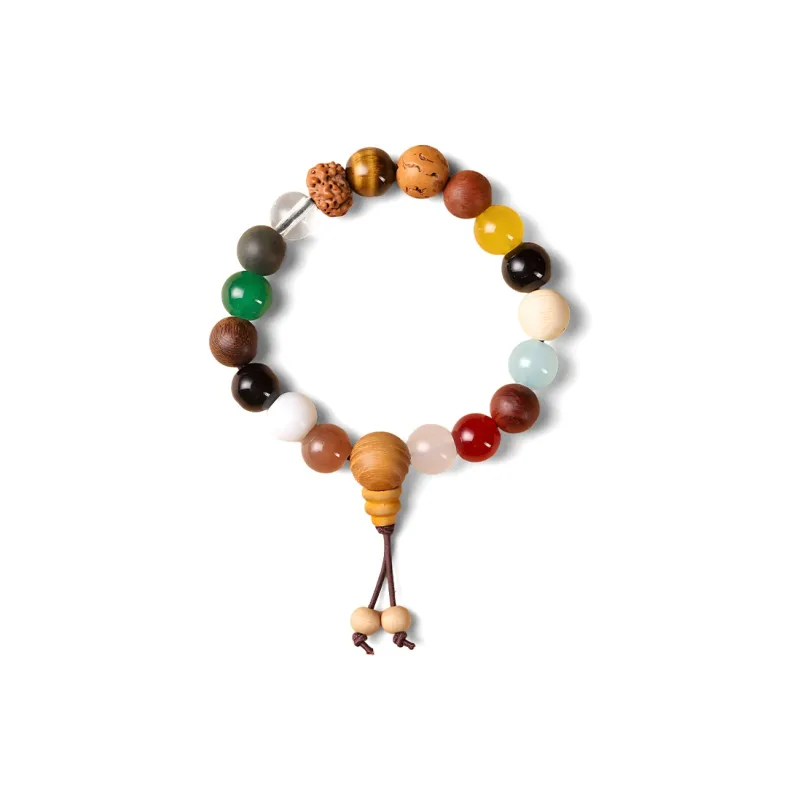 Shiban Bodhi, Wooden Colored Glaze, Ceramic, Woven Rope Bracelets Women's-5