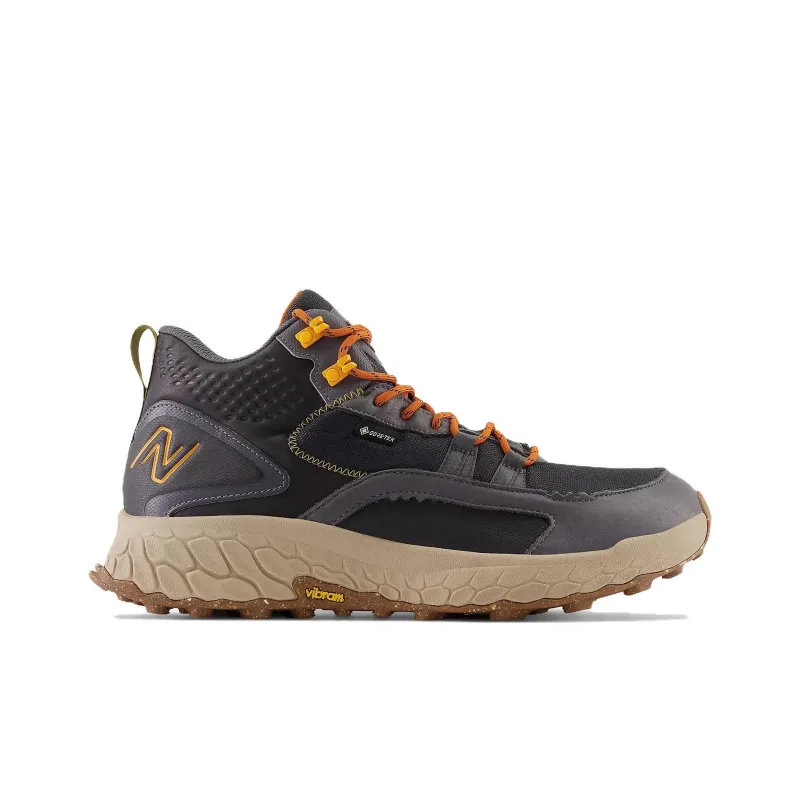 New Balance Fresh Foam X Hierro Mid Gore Tex Black Magnet Hot Marigold-1
