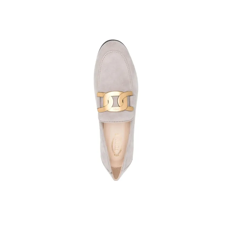 TOD'S Flat Suede Loafers-3