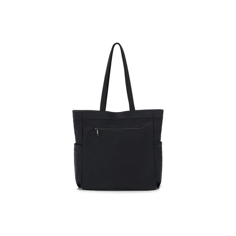 NOXXON Nylon Fabric Laptop Bag Tote Bag Shopping Bag Handbag Shoulder Bag Women's Obsidian Black-2