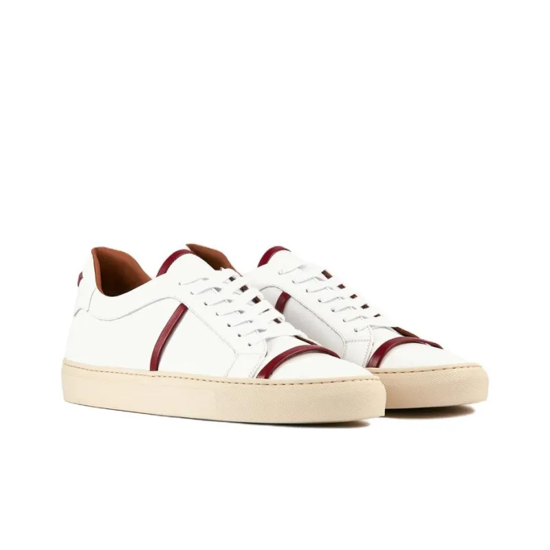 Malone Souliers Low-Top Skateboard Shoes Men's White-2