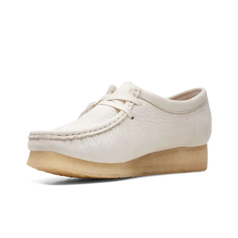 Clarks Originals Wallabee 'White Nubuck' Loafers Women's-2