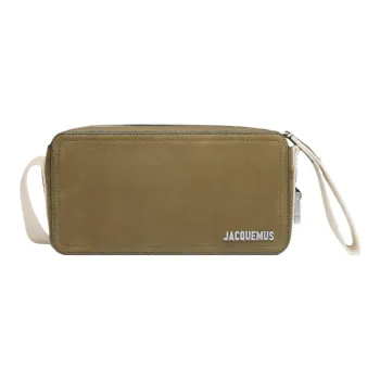 Jacquemus Cow Leather Shoulder Bag Crossbody Bag Women's Dark Khaki