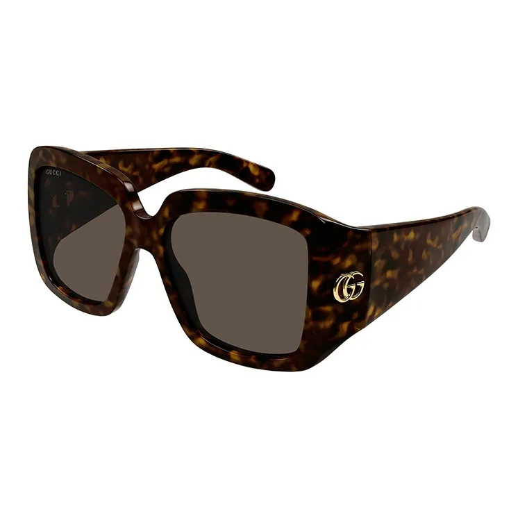 GUCCI Large Frame Acetate Nylon Square Sunglasses-5