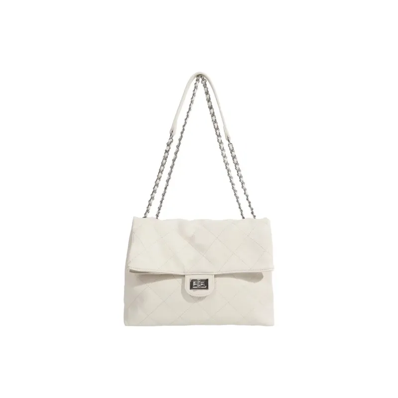 NOMK PU Shoulder Bag Tote Shopping Bag Shoulder Bag Crossbody Bag Large Size Women's Black/White-1