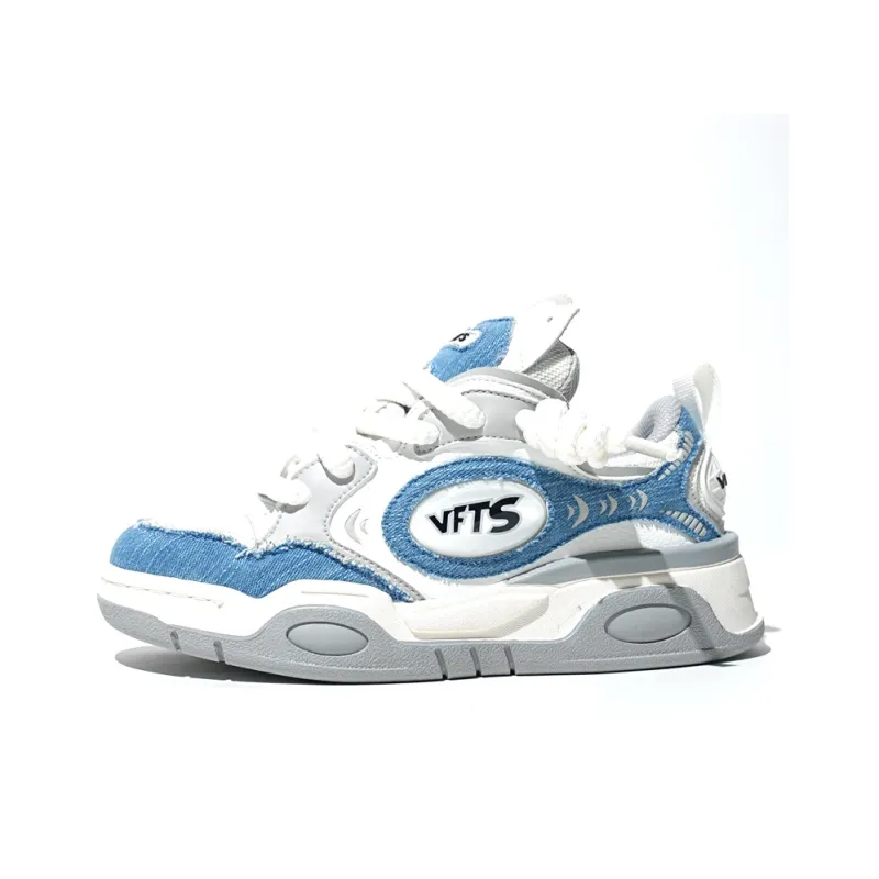 VFTS Fashion Puffy Shoes Coverage Warm Slip-Resistant Cushioning Wear-Resistant Balance Low-Top Skateboard Shoes Unisex-10
