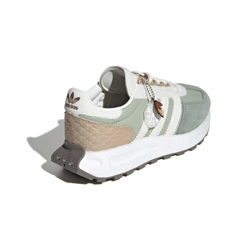 Adidas Originals Retropy E5 Low Top Casual Shoes Women's Green White-3
