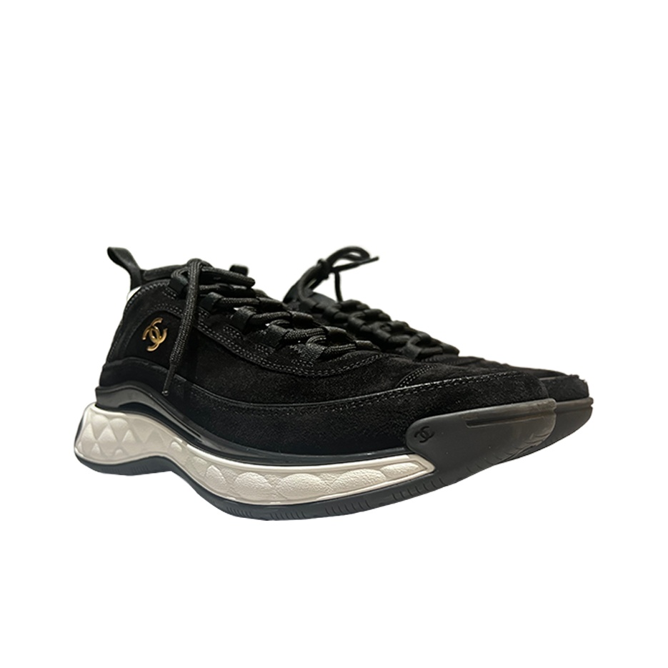 CHANEL Sneakers Gray EU38(Approx. 24.5cm) 2200485593044
