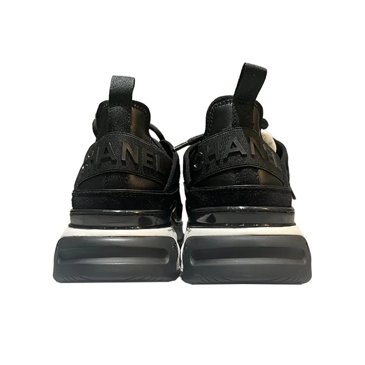 CHANEL Abrasion Resistant Low Top Casual Shoes Men's Black-3