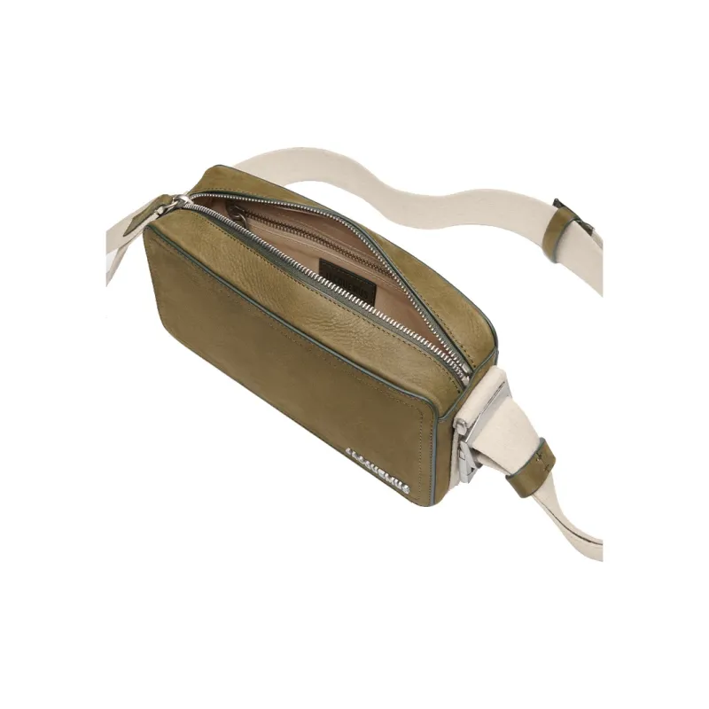 Jacquemus Cow Leather Crossbody Bag, Shoulder Bag Women's Dark Khaki-3