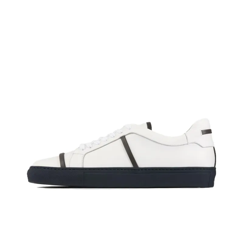 Malone Souliers Low-Top Skateboard Shoes Men's White-0