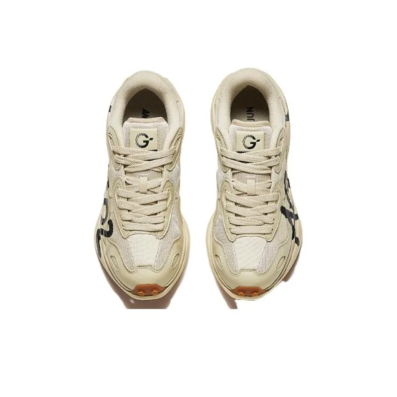Anta Champion Series Wear Resistant Low Top Running Shoes Women's Ecru-3