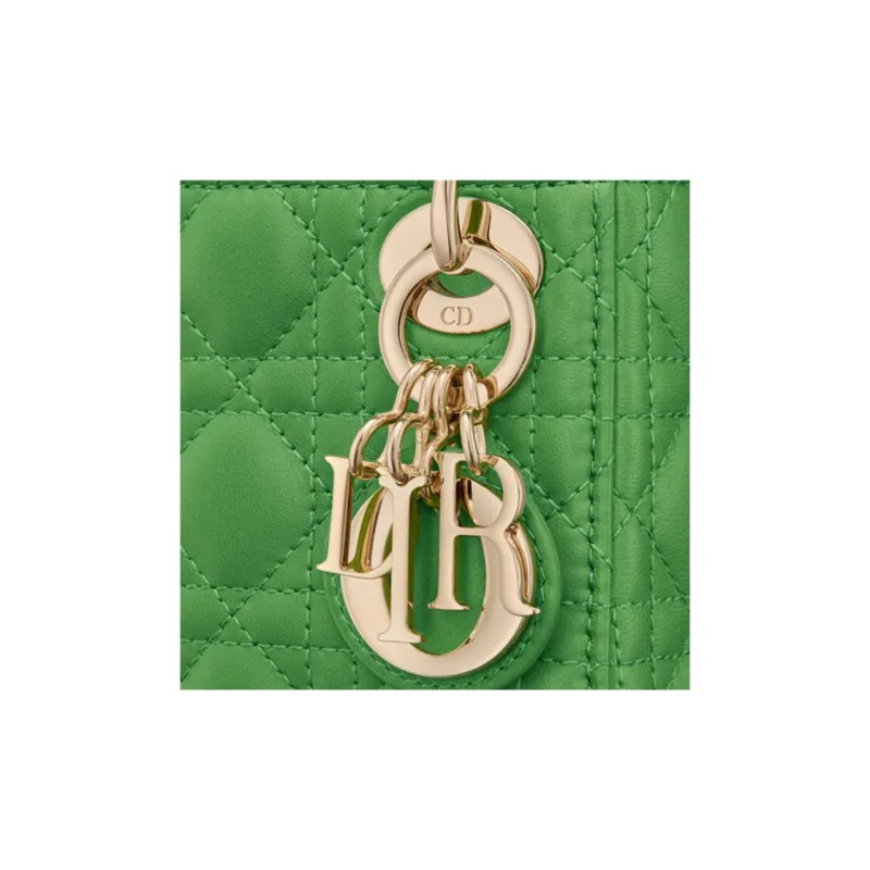 DIOR Lady Dior Sheepskin Lady Dior Bag, Shoulder Bag, Crossbody Bag, Handbag Extra Mini Women's Green-5