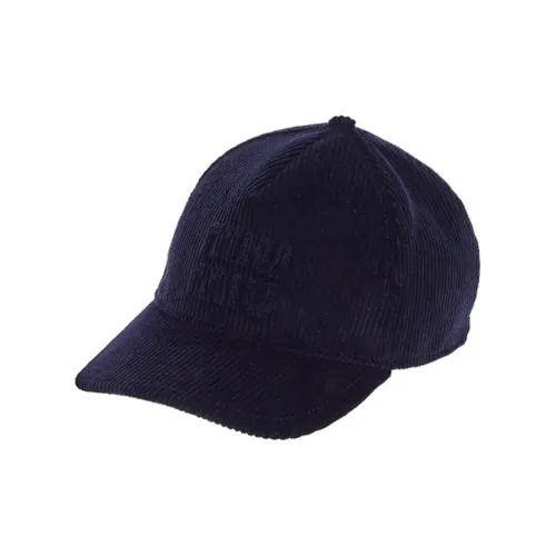 MIU MIU Cotton Baseball Caps Women's Dark Blue