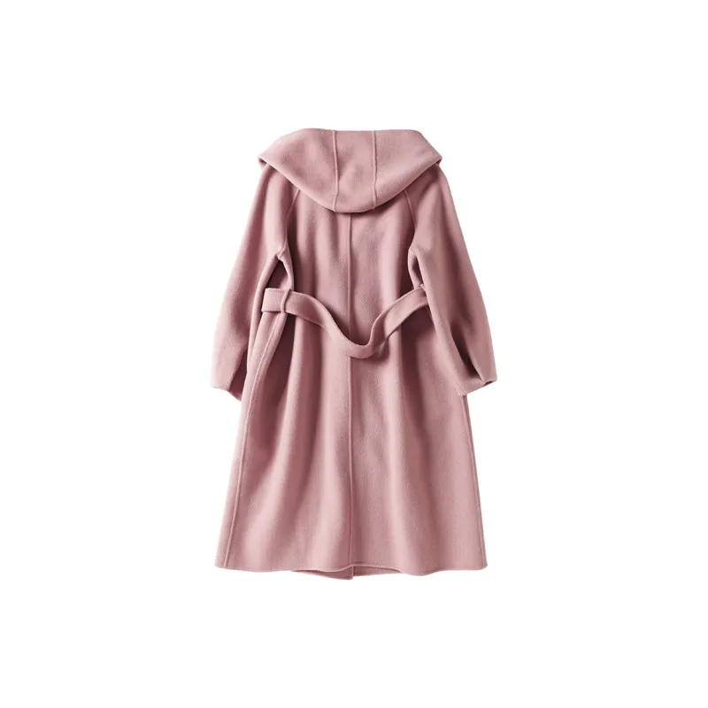 XIANGYING Coats Women's Pink-1