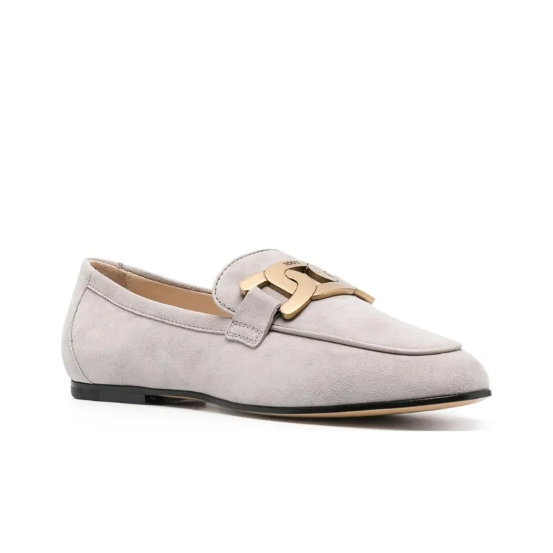 TOD'S Flat Suede Loafers-1