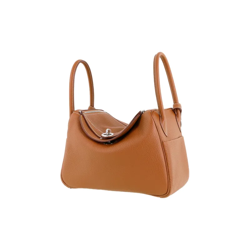 HERMES Lindy Taurillon Clemence Cow Leather Handbag, Shoulder Bag Women's-1