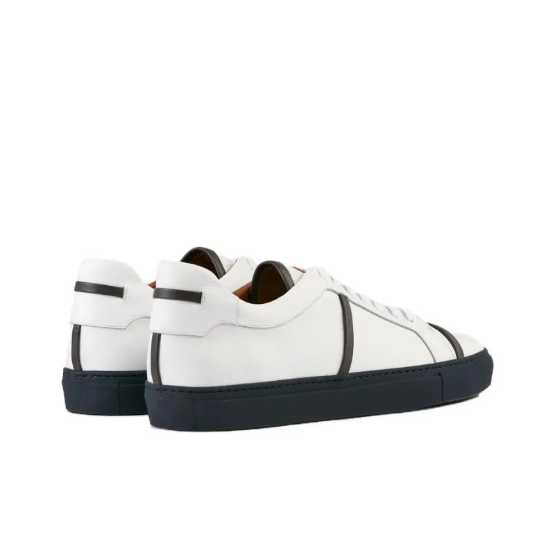 Malone Souliers Low-Top Skateboard Shoes Men's White-3
