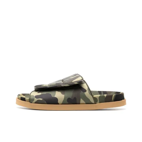 GIABORGHINI Camouflage-print Platform Sandals