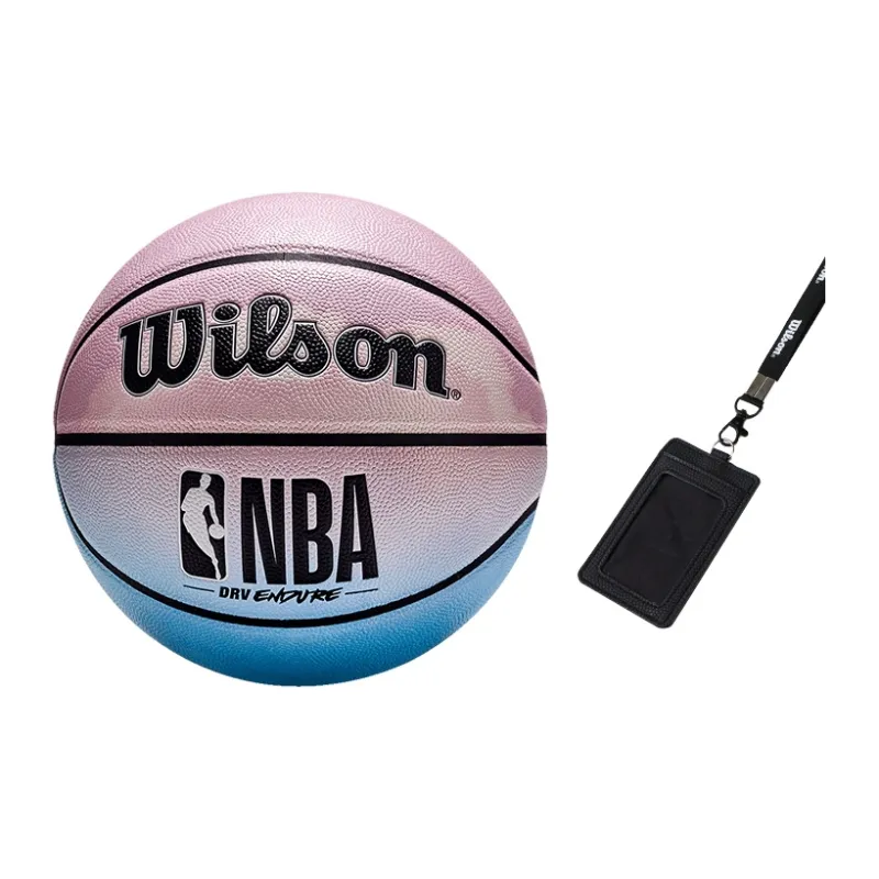 Wilson NBA PU Basketball Pink Blue Size 7 Ball Training Unisex-10