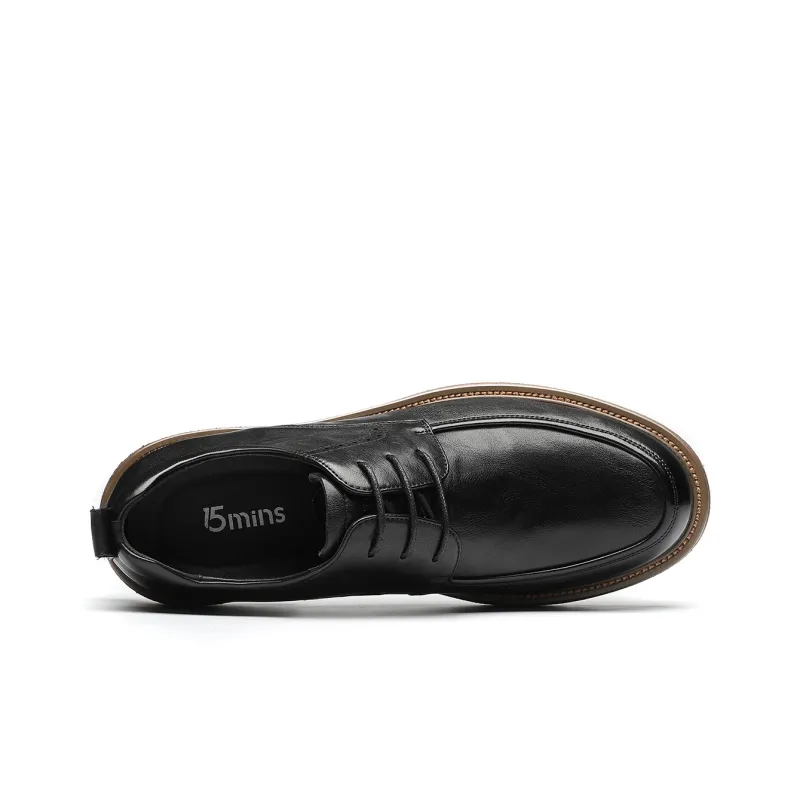 15 MINS Men's Casual Shoes Men Low Top Black/Brown-2