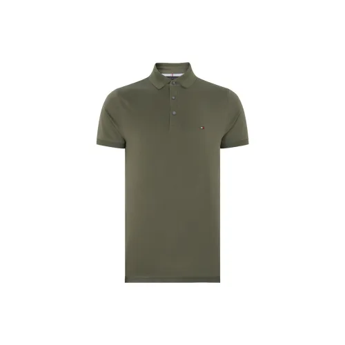 Tommy Hilfiger 1985 Series Polo Shirts Men Army Green