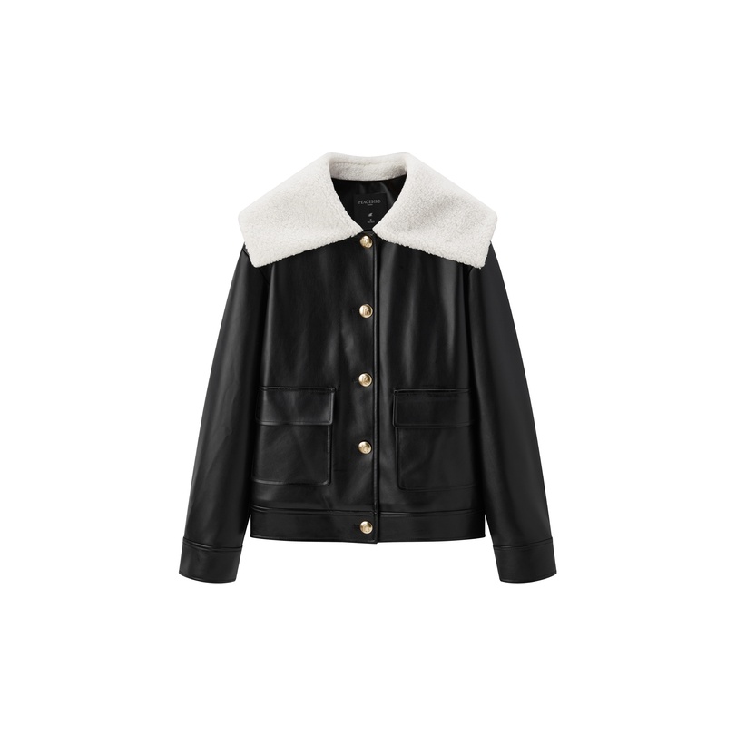 Peacebird Leather shops Jacket - Women - S