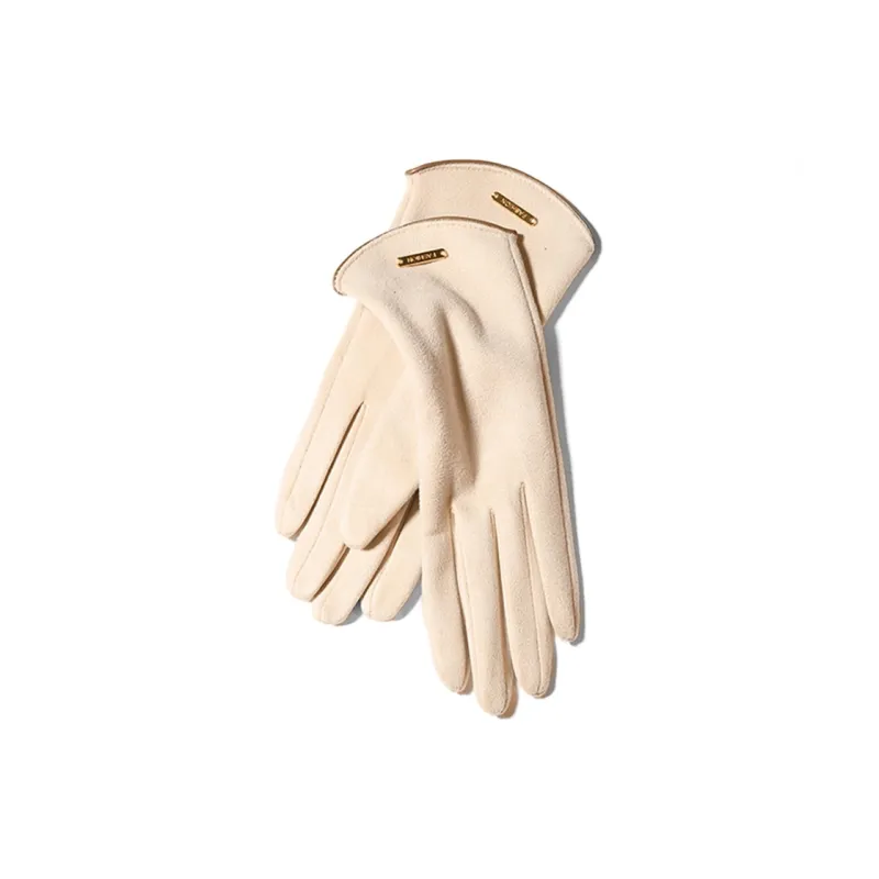 Youyoulan Faux Suede Knit Gloves Women's-0