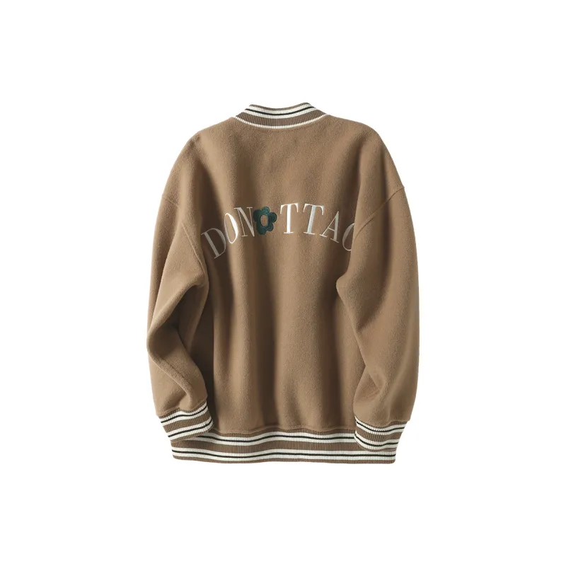 XIANGYING Baseball Jacket Women's Camel-1